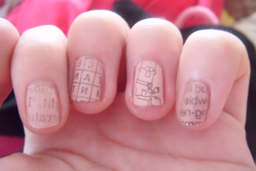 Newspaper Nails Tumblr