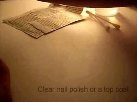 Newspaper Nails Tutorial