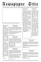 Newspaper Template For Wordpad