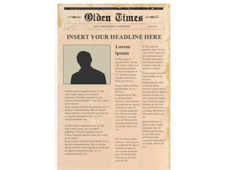 Newspaper Template Free Word