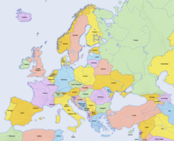 Northern European Plain Map