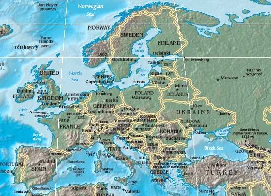 Northern European Plain Map