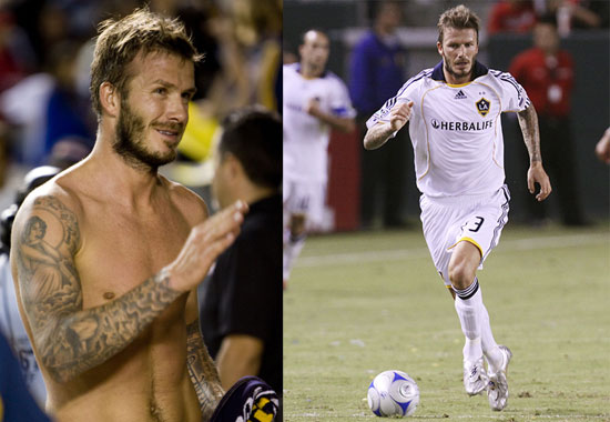 Pictures Of David Beckham Playing Soccer