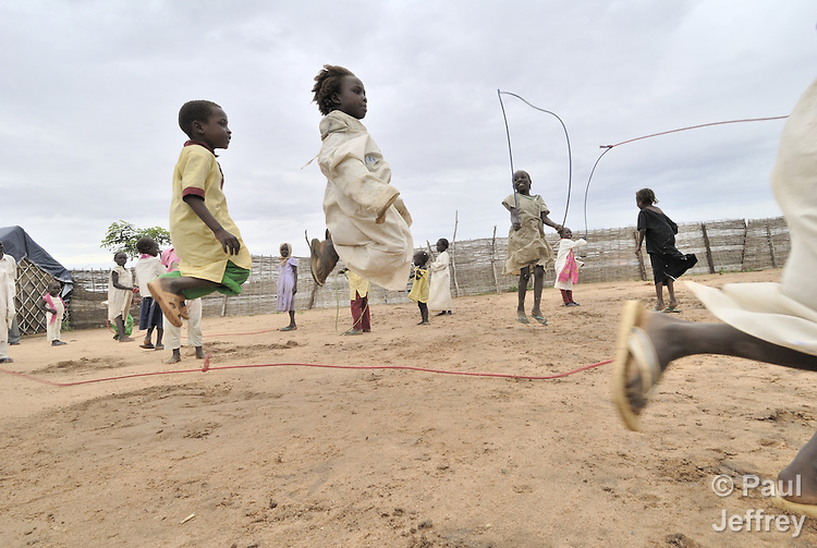 School Children Playing Outside