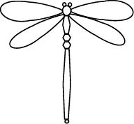 Simple Dragonfly Drawings