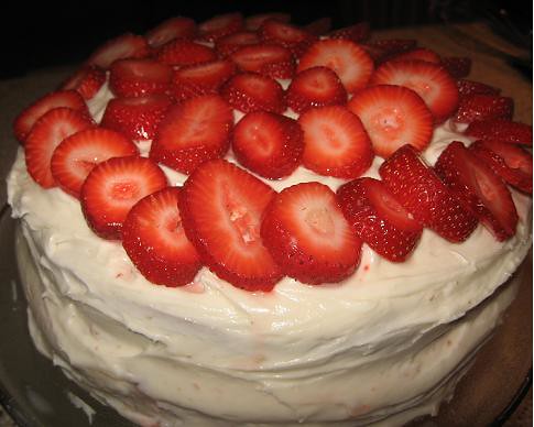 Strawberry Vanilla Cake