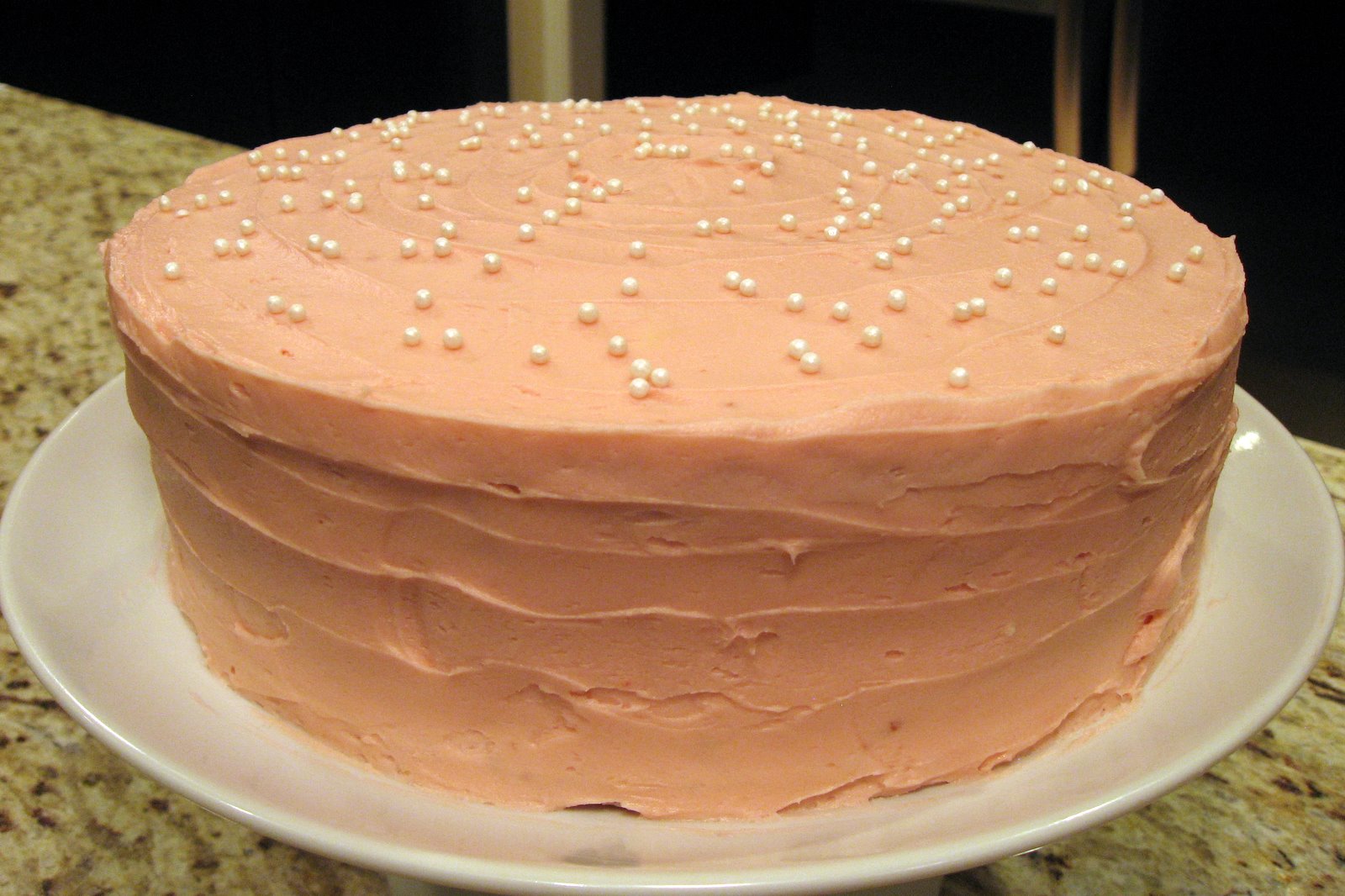 Strawberry Vanilla Cake From Scratch