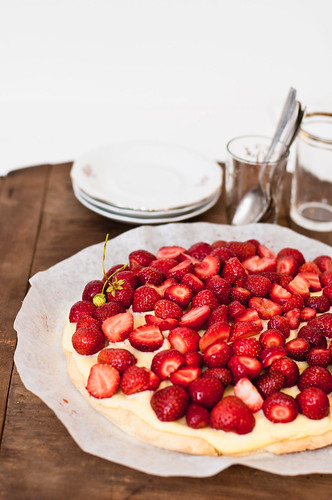 Strawberry Vanilla Cake From Scratch