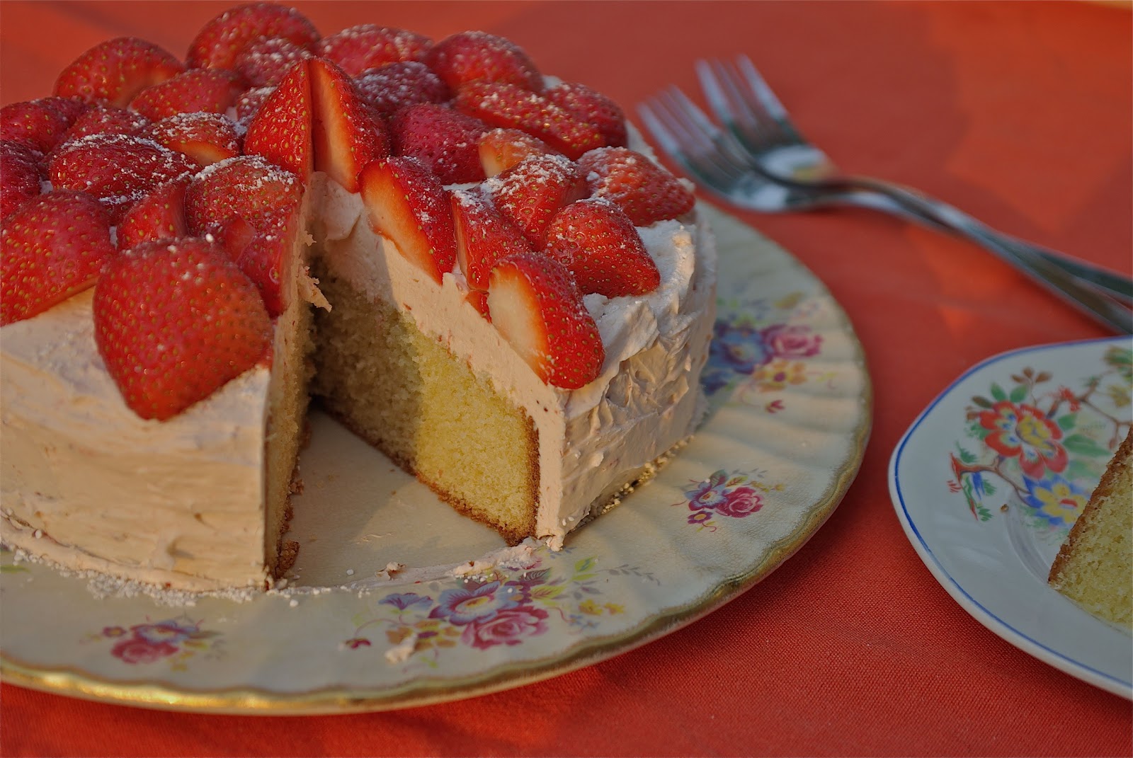 Strawberry Vanilla Cake Recipe