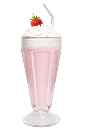 Strawberry Vanilla Ice Cream Shake