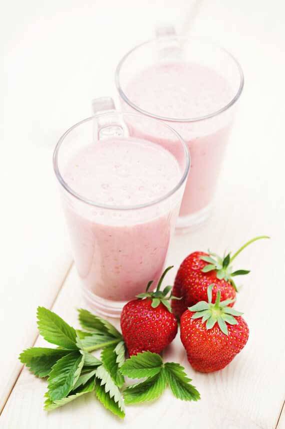 Strawberry Vanilla Ice Cream Smoothie