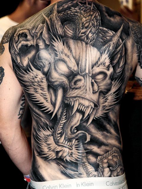 Tribal Dragon Tattoo Designs For Men