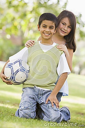 Two Children Playing Together