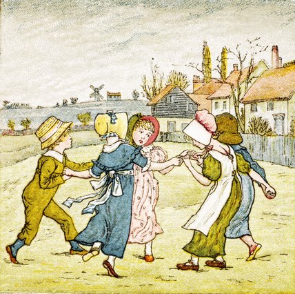 Victorian Children Playing Games