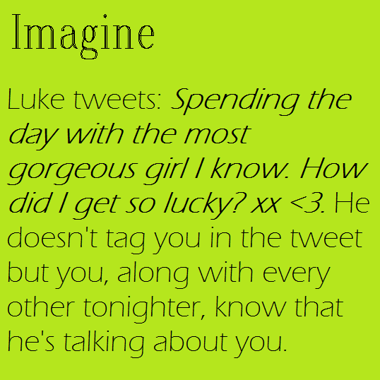 What About Tonight Tumblr Imagines