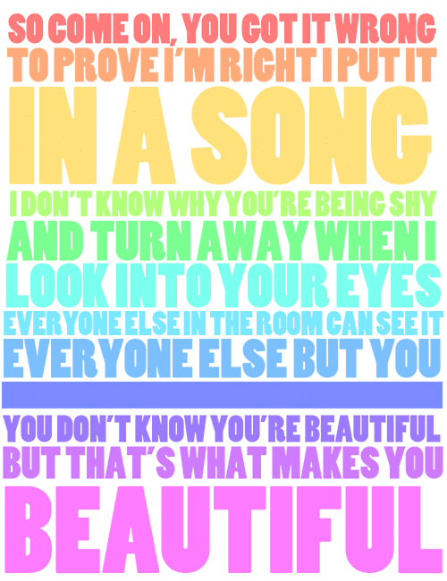 What Makes You Beautiful Lyrics One Direction Youtube