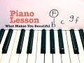 What Makes You Beautiful Piano Notes Free