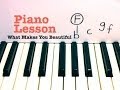 What Makes You Beautiful Piano Sheet Music Free Easy