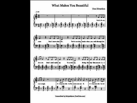 What Makes You Beautiful Sheet Music For Clarinet