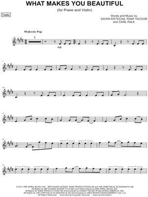 What Makes You Beautiful Sheet Music For Flute