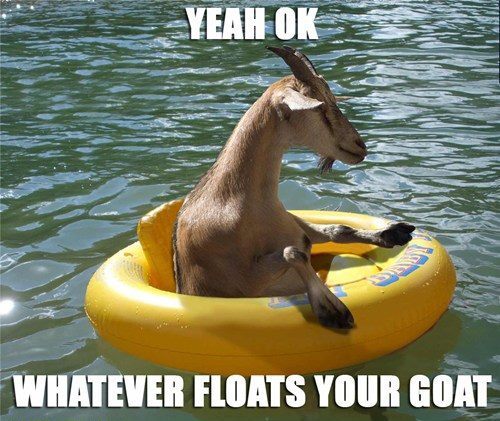 Whatever Floats Your Goat Meme