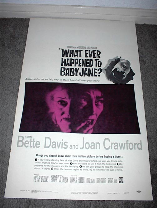 Whatever Happened To Baby Jane Poster